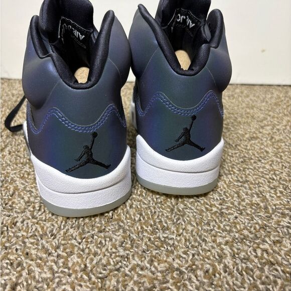 Air Jordan 5 Retro SE Iridescent Blue Black White Men\'s Shoes main image 8
